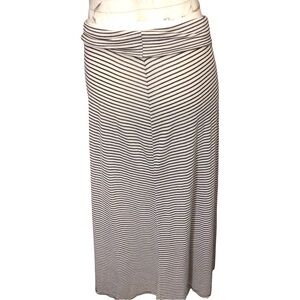 Lily White Black and White Maxi Skirt